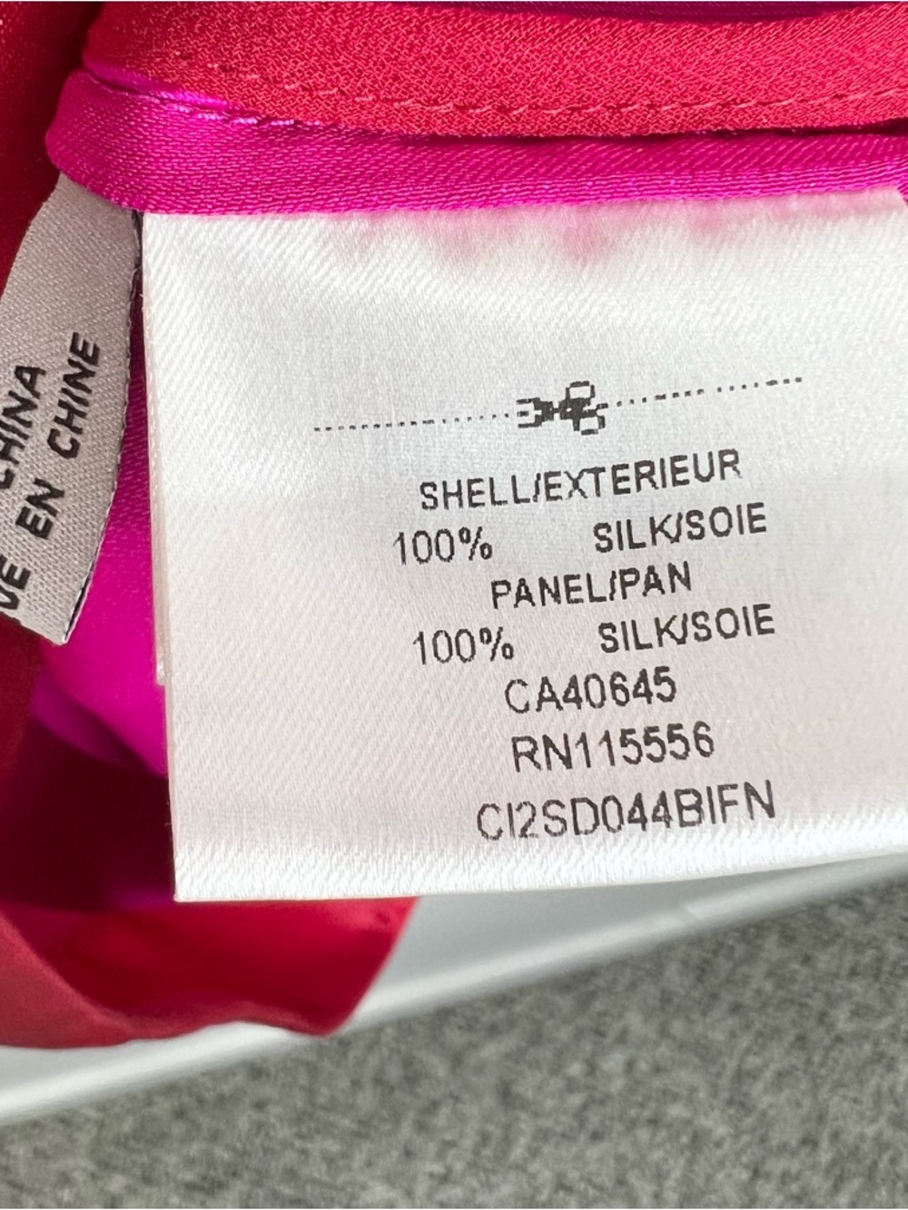 Ports 1961 Y2K archival pure silk draped cowl neck fuschia red batwing dress 6 - Picture 12 of 17